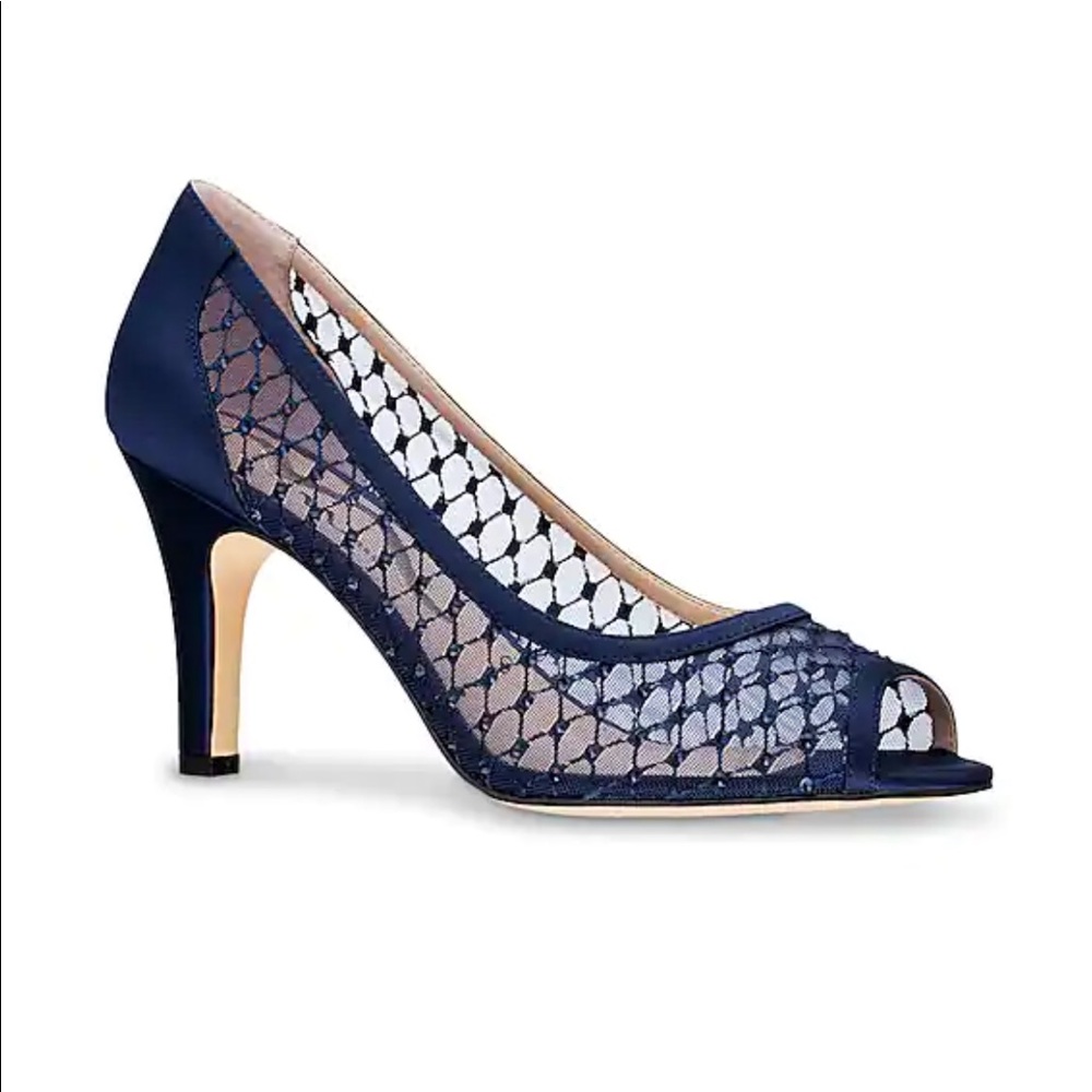 Beautiful mesh peep toe worn once more pics n box
